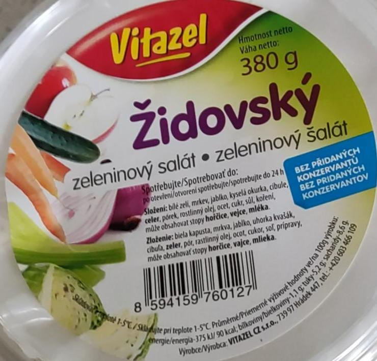 Fotografie - Židovský zeleninový salát Vitazel