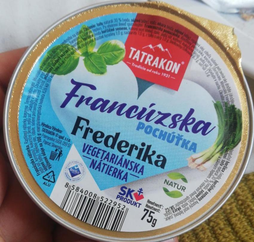 Fotografie - Francúzska pochúťka Frederika Vegetariánska nátierka Tatrakon