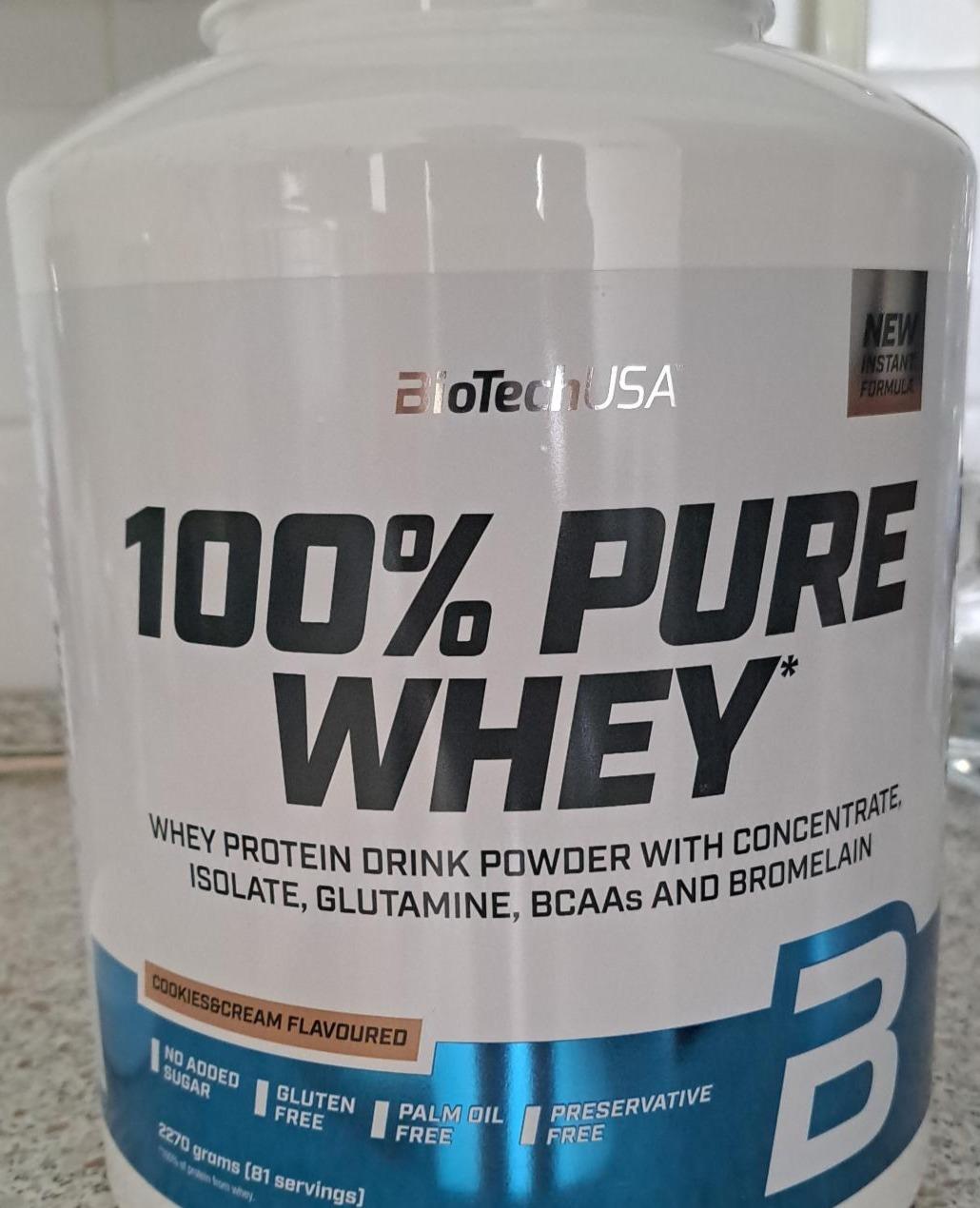 Fotografie - 100% Pure Whey Hazelnut BioTechUSA