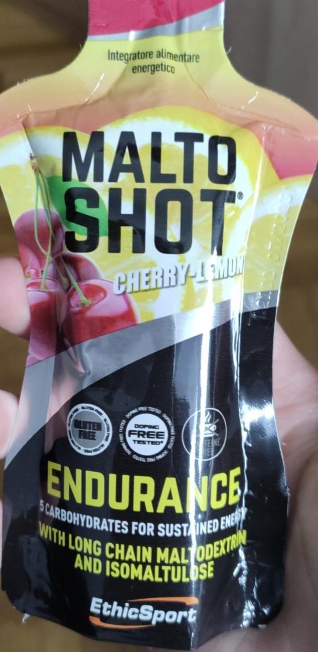 Fotografie - Malto shot Endurance Cherry-Lemon EthicSport