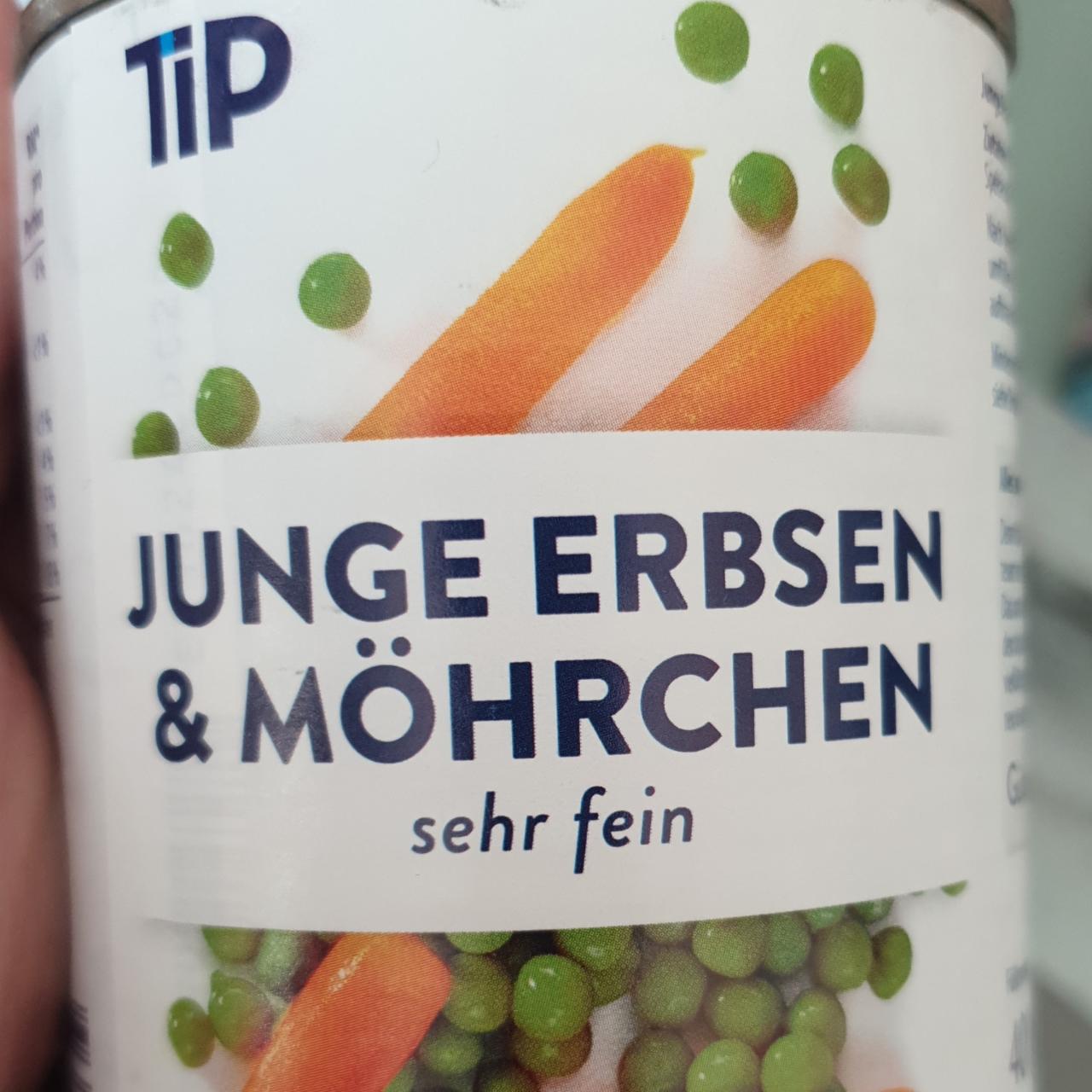 Fotografie - Junge Erbsen & Möhren Tip