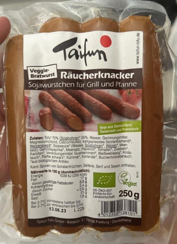 Fotografie - Bio Veggie-Bratwurst Räucherknacker Taifun