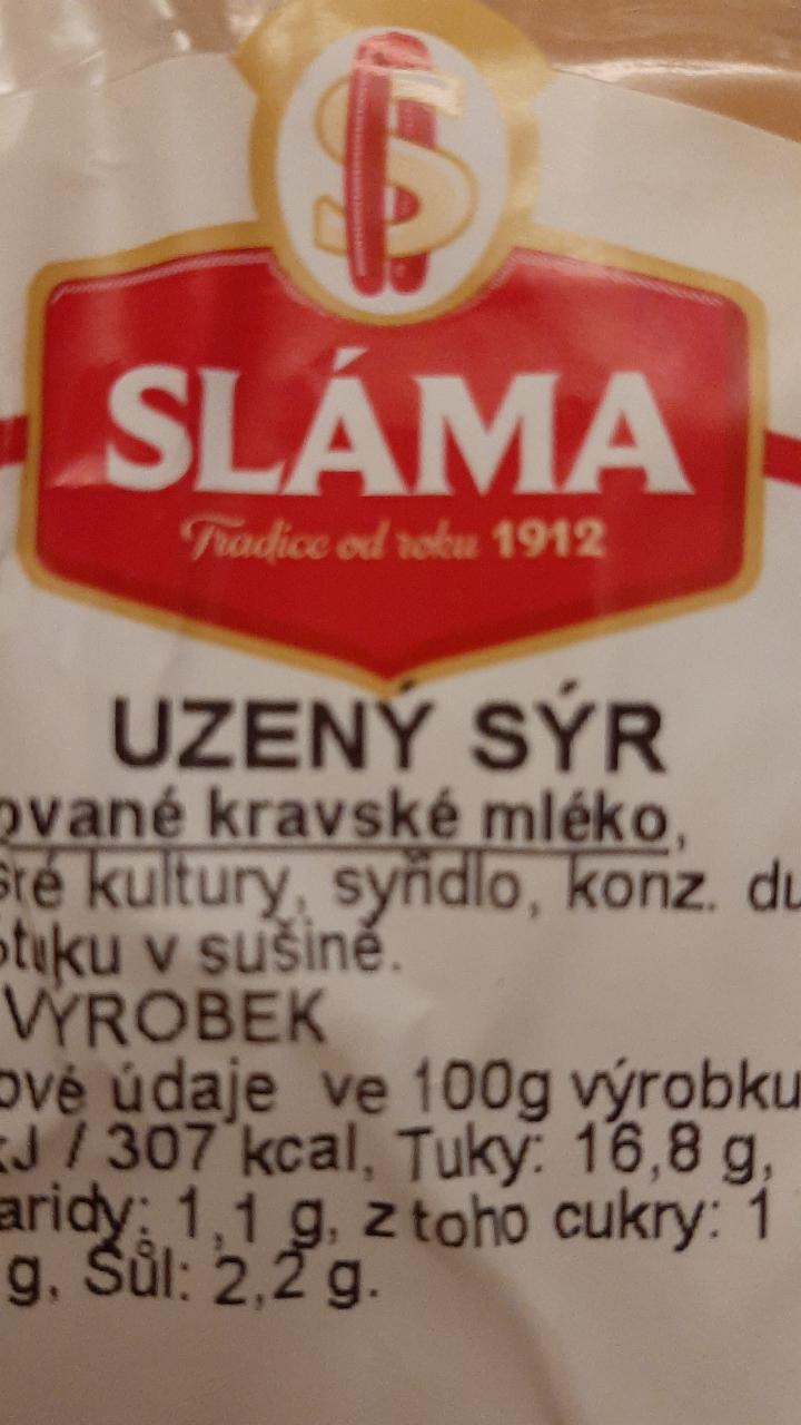 Fotografie - uzený sýr SLÁMA