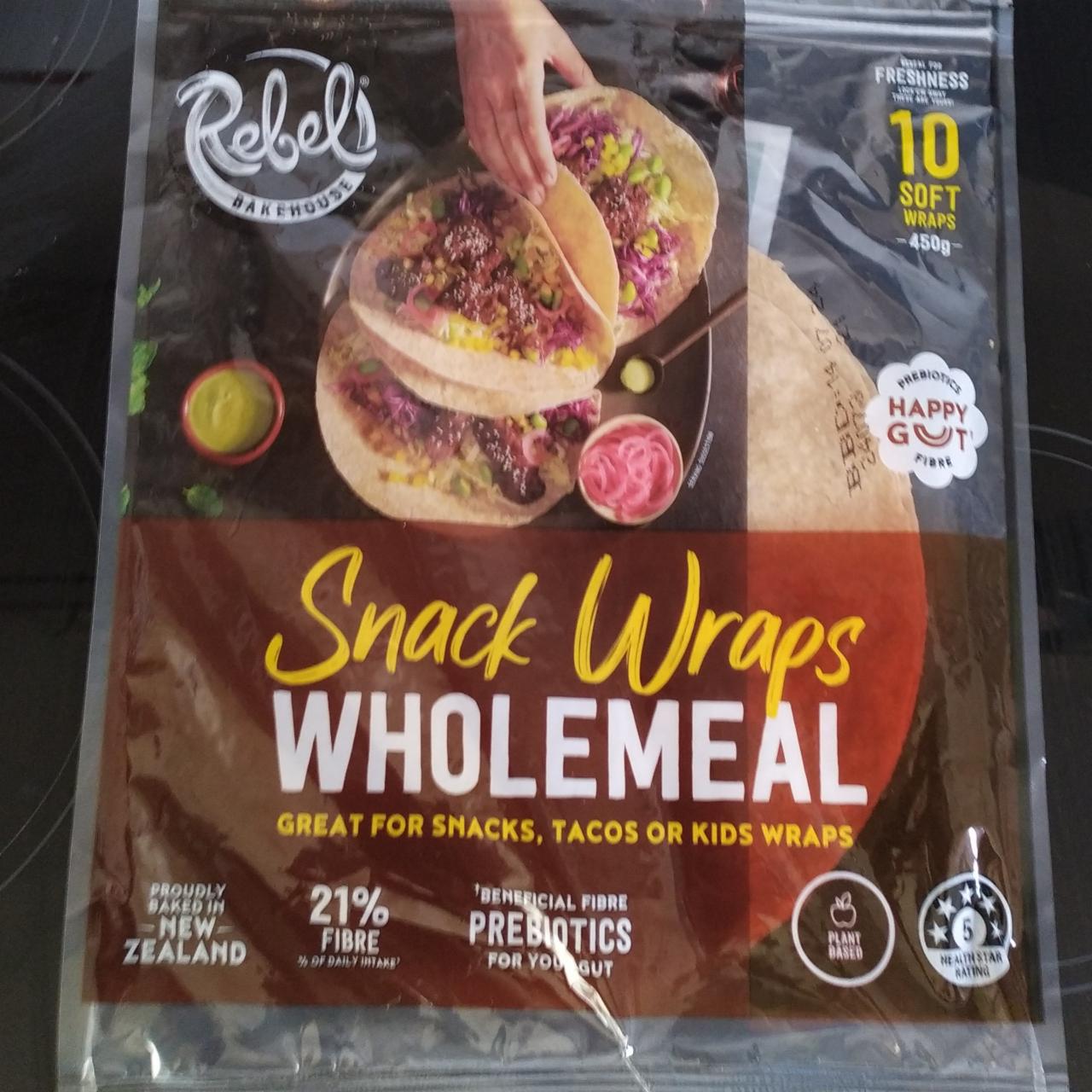 Fotografie - Snack wraps wholemeal Rebel Bakehouse