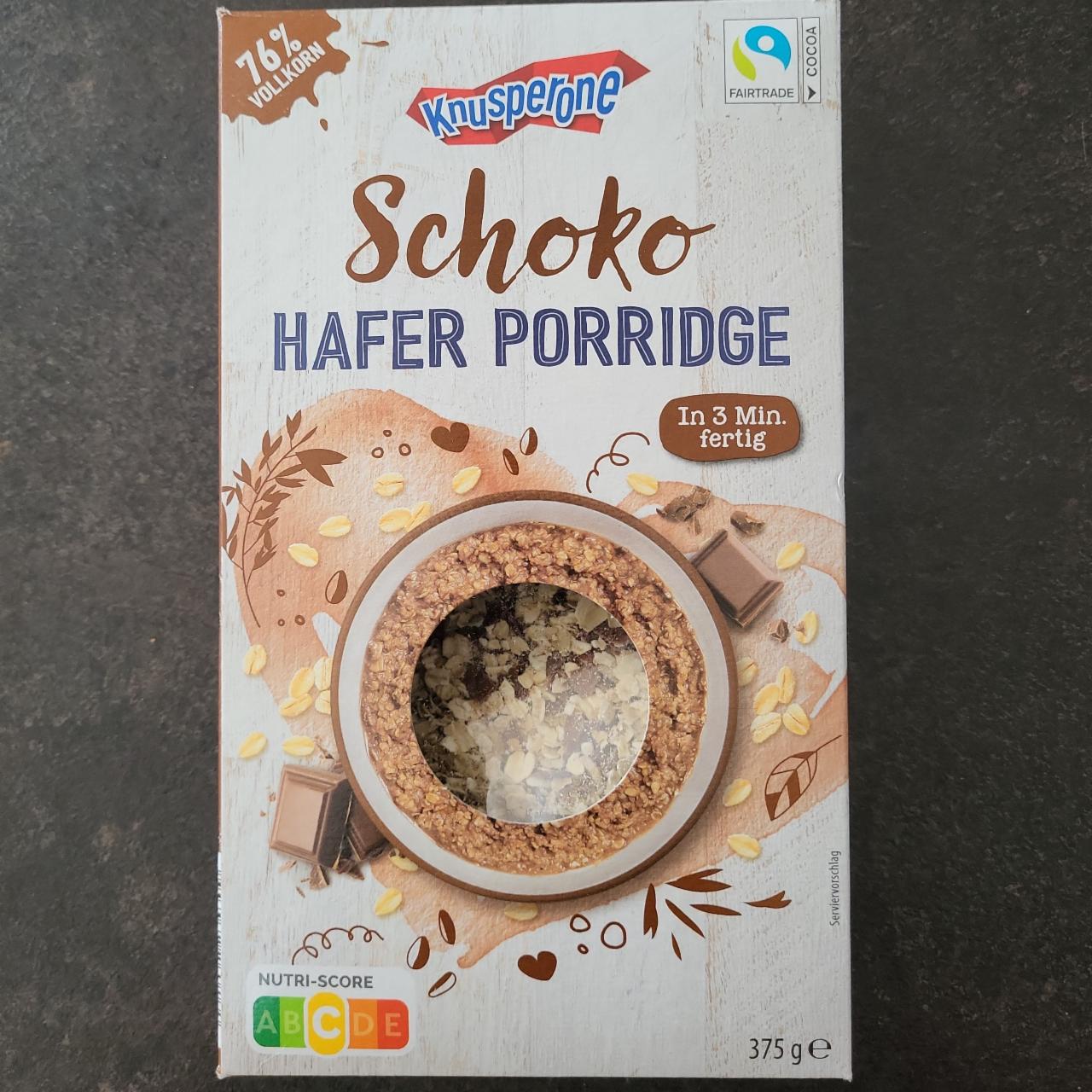 Fotografie - Schoko Hafer Porridge Knusperone