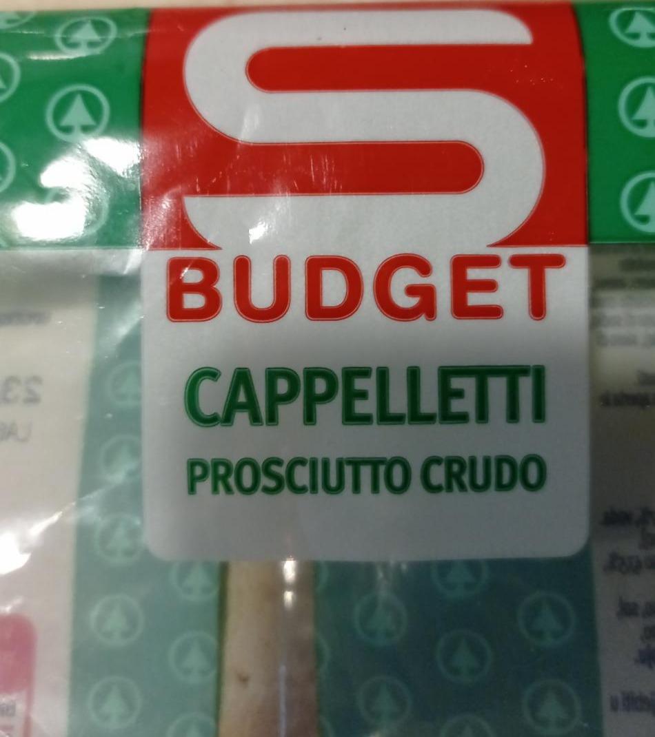 Fotografie - Cappeletti prosciutto crudo S Budget