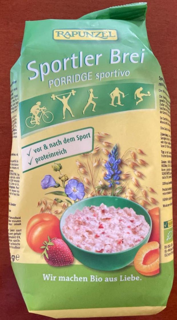 Fotografie - Sportler Brei Porridge sportivo Rapunzel