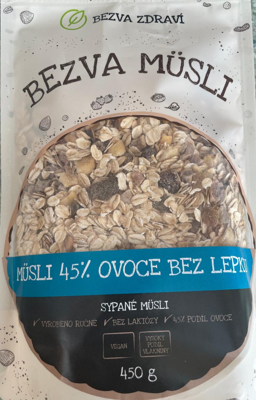 Fotografie - Bezva müsli 45% ovoce