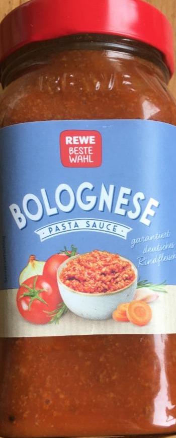 Fotografie - BOLOGNESE PASTA SAUCE Rewe beste wahl