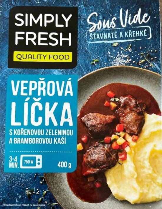 Fotografie - Vepřová líčka s kořenovou zeleninou a bramborovou kaší Simply Fresh