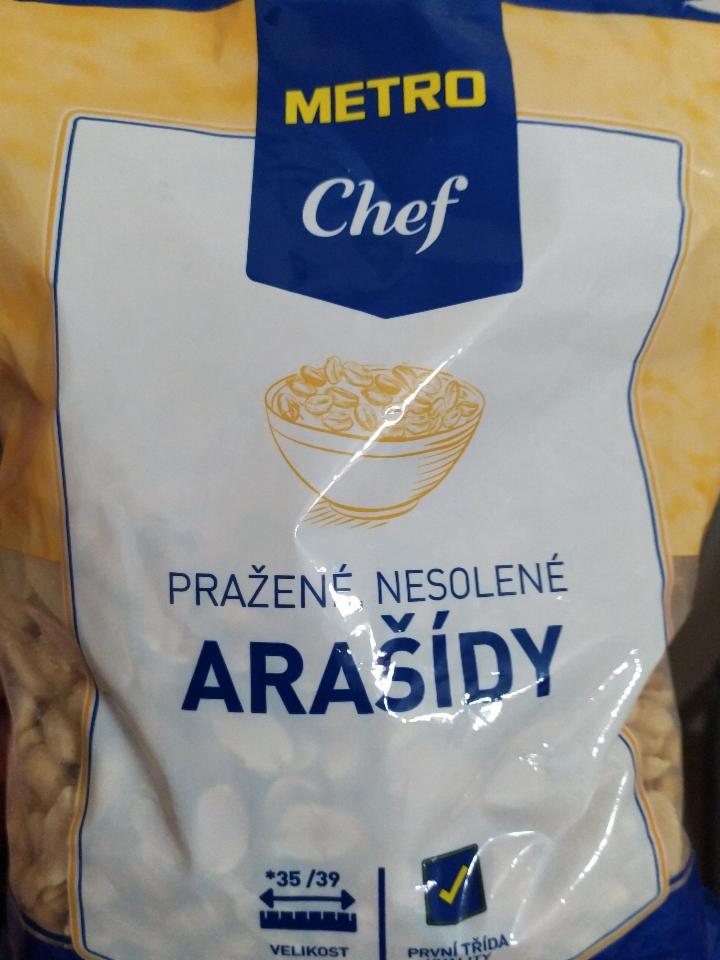 Fotografie - Arašídy pražené nesolené Metro Chef