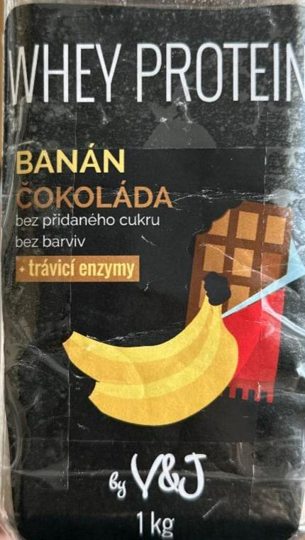 Fotografie - Whey protein Banán čokoláda V&J