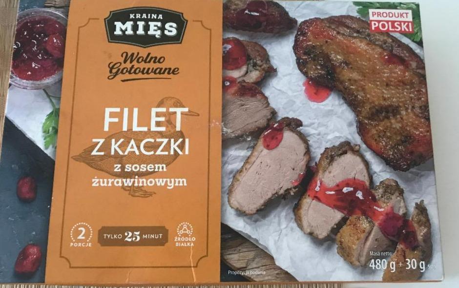 Fotografie - Filet z kaczki z sosem żurawinowym Kraina Mięs