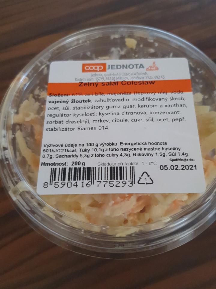 Fotografie - Zelný salát Coleslaw Coop Jednota