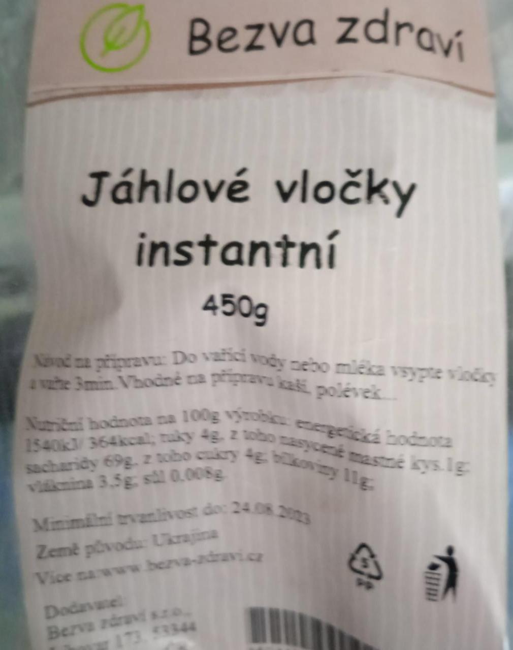 Fotografie - Jáhlové vločky instantní Bezva zdraví