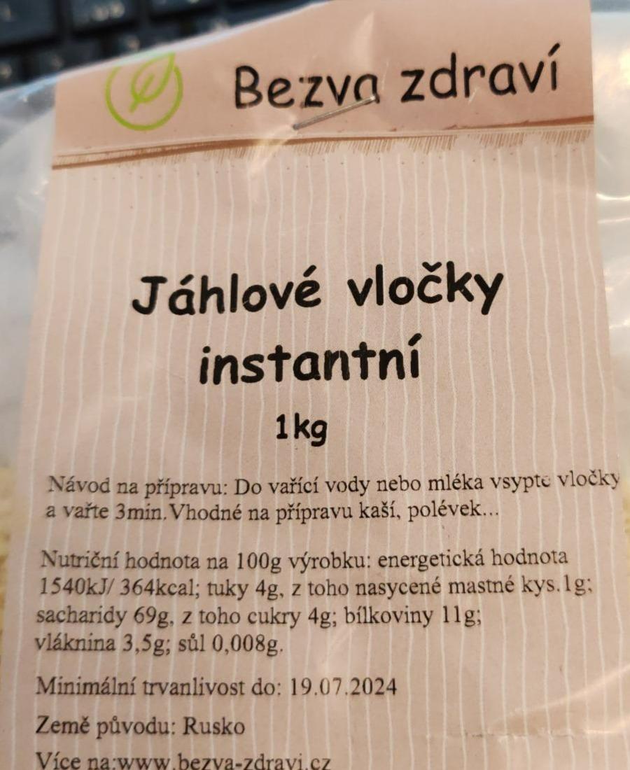 Fotografie - Jáhlové vločky instantní Bezva zdraví