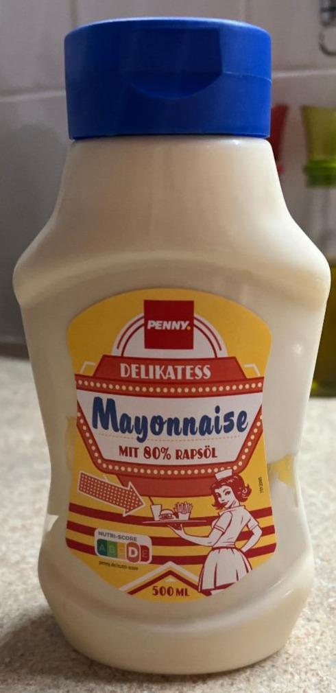 Fotografie - Delikatess Mayonnaise mit 80% Rapsöl Penny