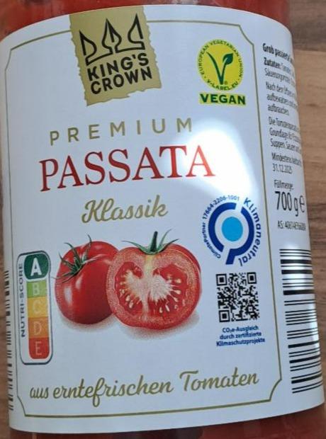 Fotografie - Premium Passata Klassik King's Crown