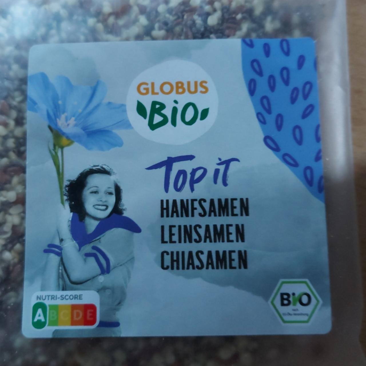 Fotografie - Bio Top it Hanfsamen Leinsamen Chiasamen Globus Bio