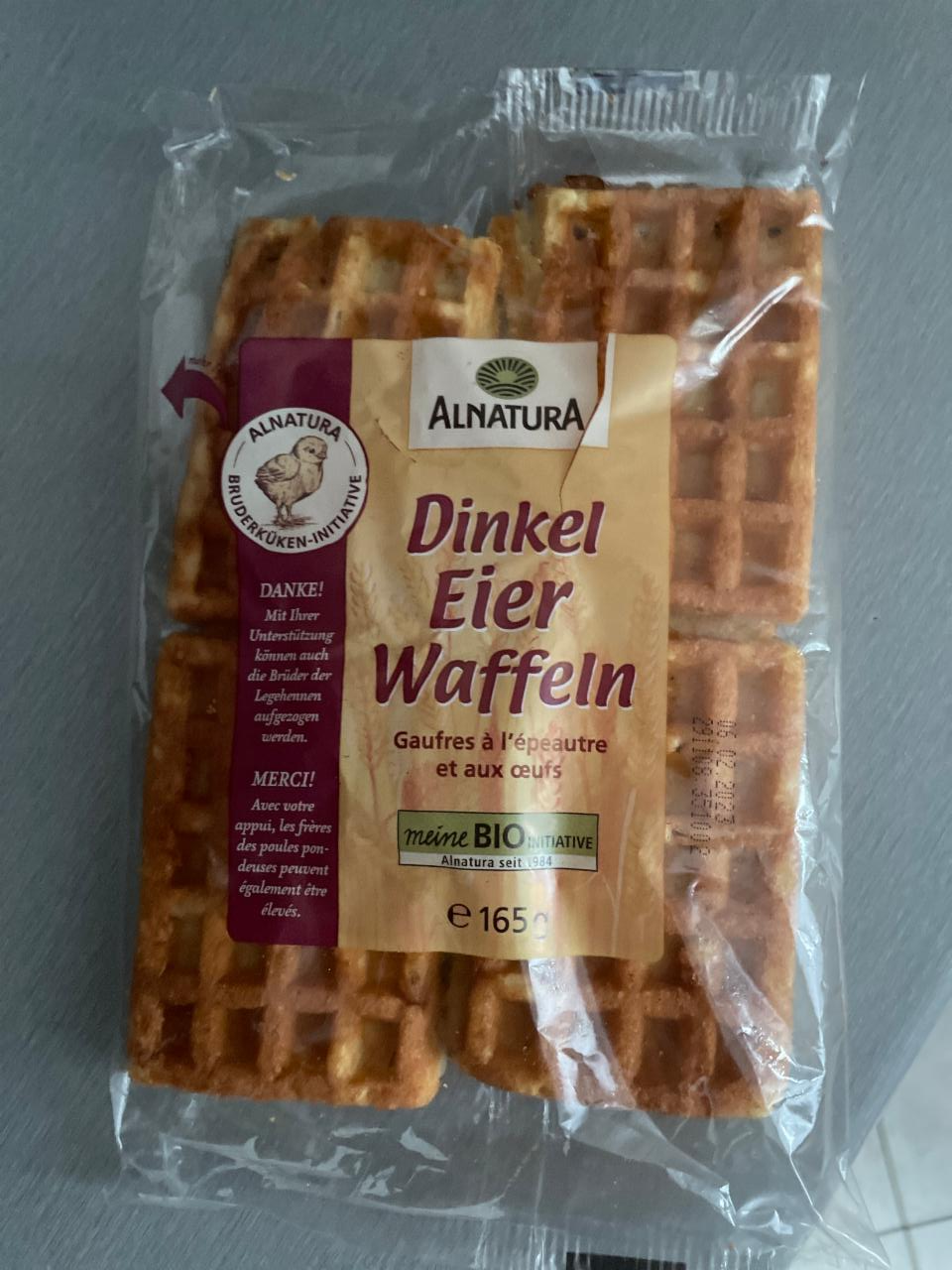 Fotografie - Dinkel Eier Waffeln Alnatura