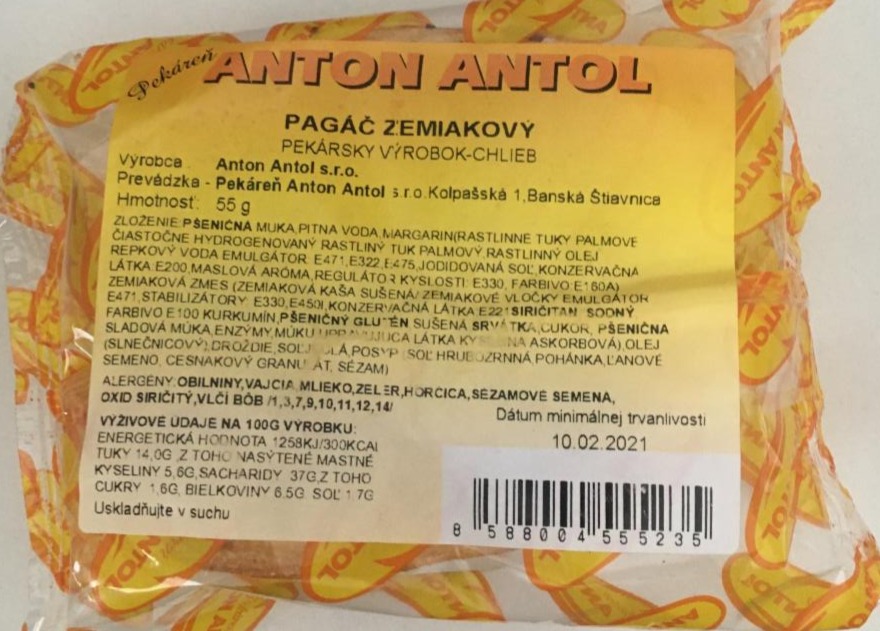 Fotografie - Pagáč zemiakový Anton Antol