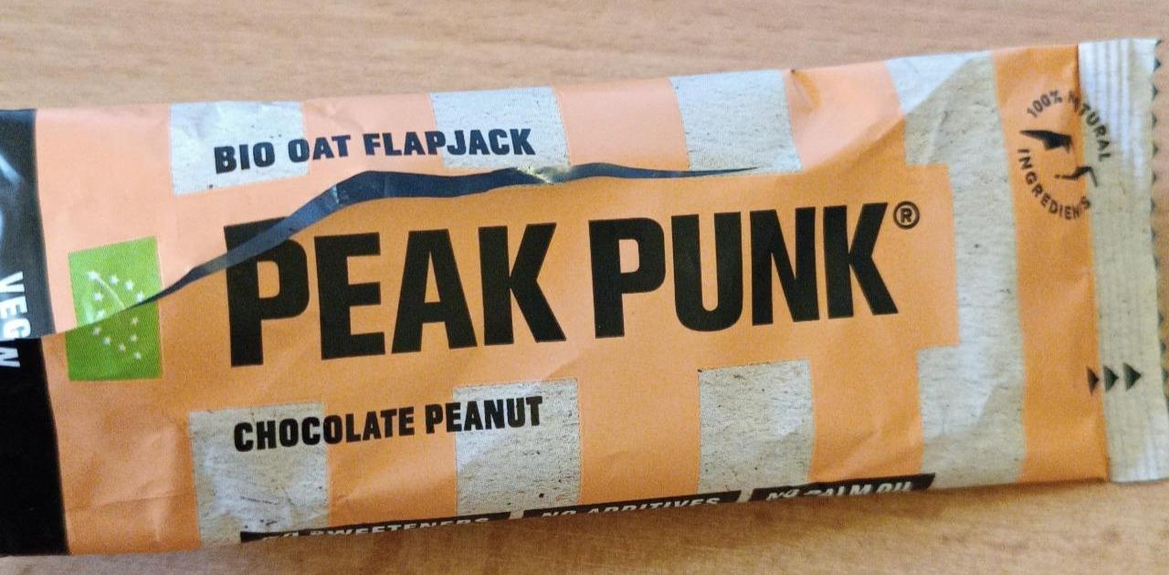 Fotografie - Bio oat flapjack chocolate peanut Peak Punk