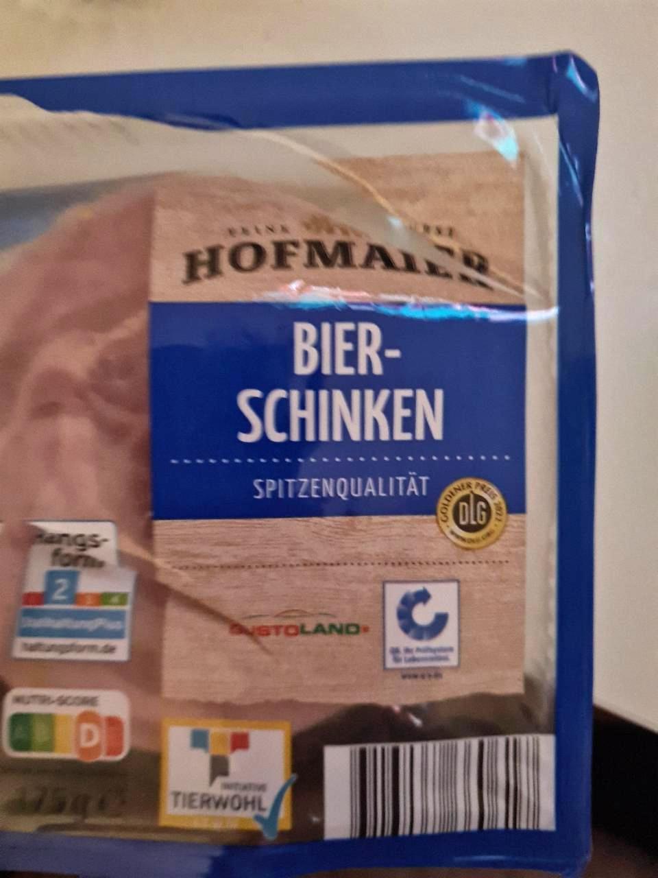 Fotografie - Bier - Schinken Hofmaier