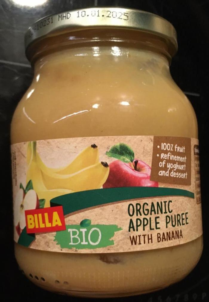 Fotografie - Organic apple puree with banana Billa Bio