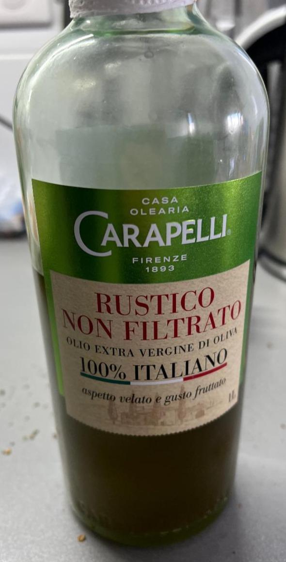 Fotografie - Olio Extra Vergine Di Oliva Rustico Non Filtrato Carapelli