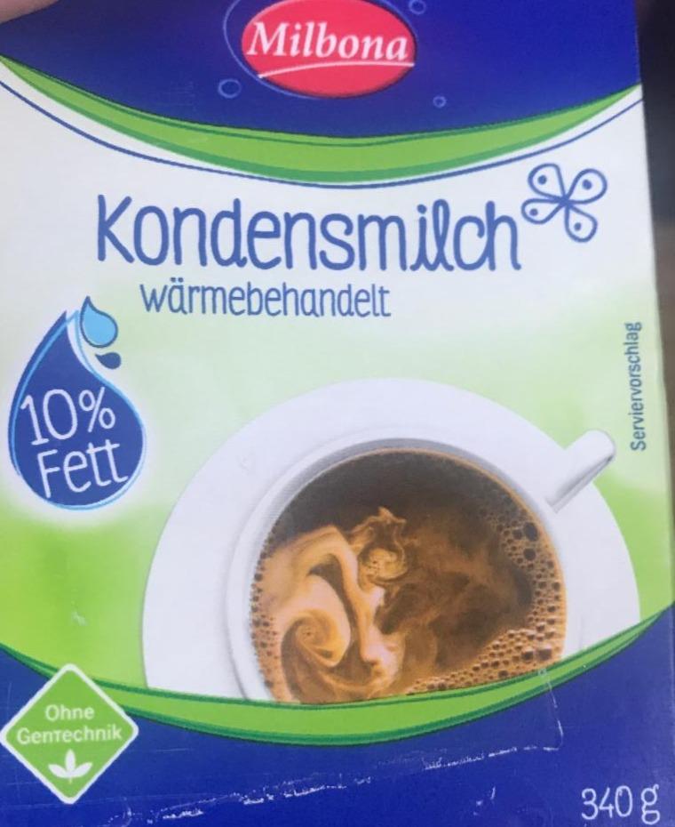 Fotografie - Kondensmilch wärmebehandelrt 10% fett Milbona