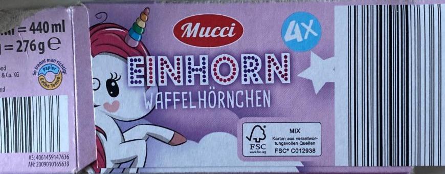 Fotografie - Einhorn Waffelhörnchen Mucci