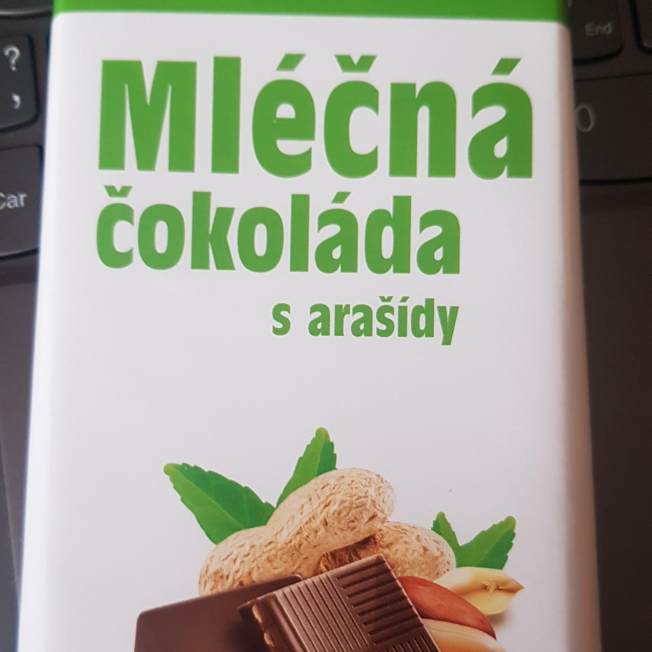 Fotografie - Mléčná čokoláda s arašídy