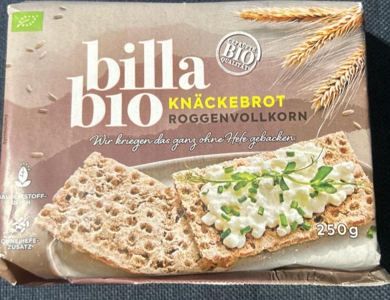 Fotografie - Knäckebrot roggenvollkorn Billa Bio