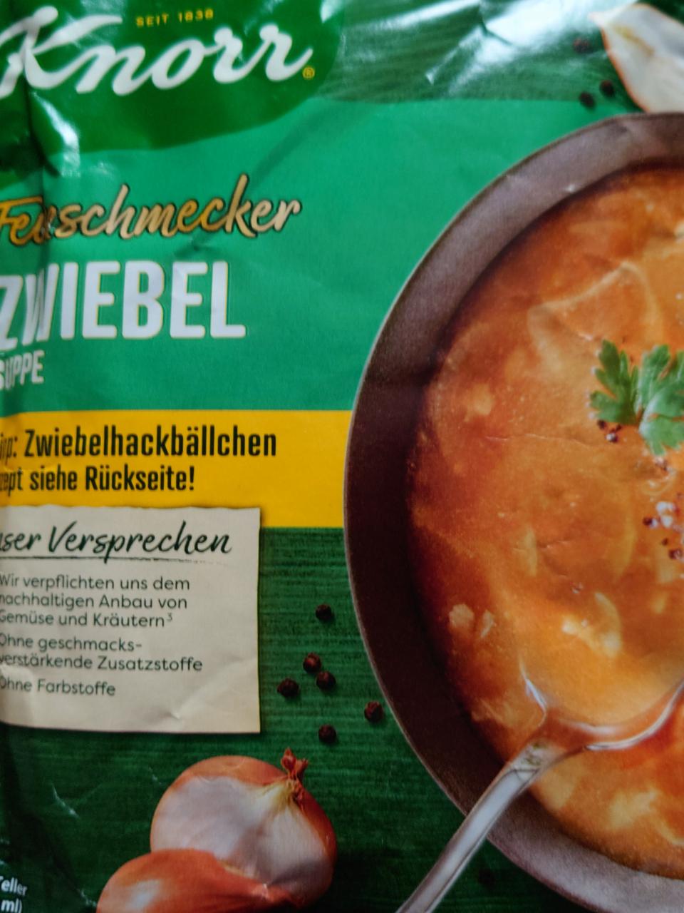 Fotografie - Feinschmecker Zwiebelsuppe Knorr