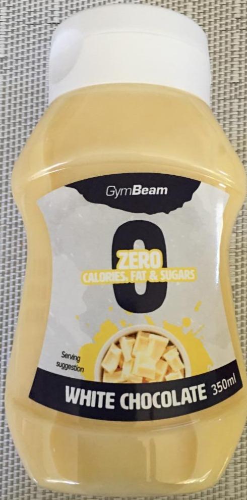 Fotografie - Zero calories, fat & sugars White chocolate GymBeam