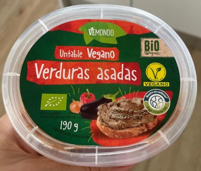 Fotografie - Bio Organic Untable Vegano Verduras asadas Vemondo