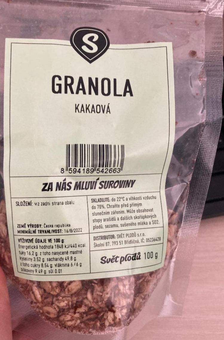 Fotografie - Granola kakaová Svět plodů