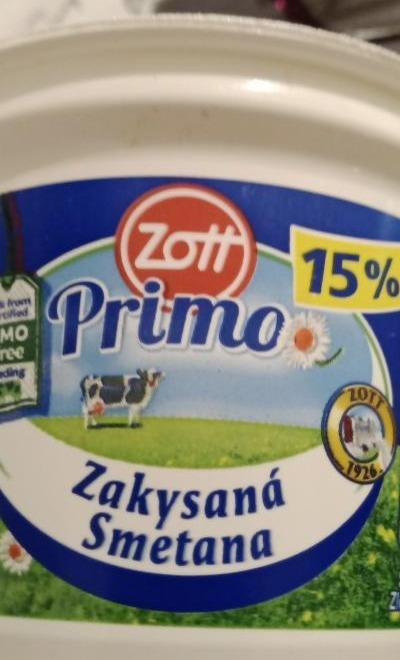 Fotografie - Zott Primo zakysaná smetana 15% tuku