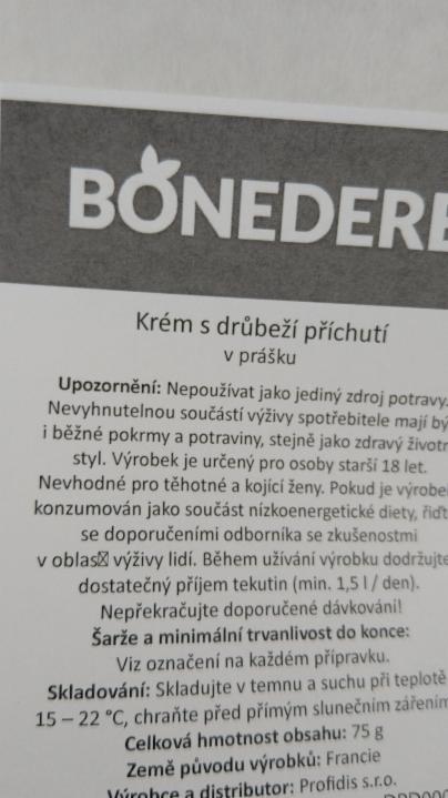 Fotografie - Krém s drůbeží příchutí v prášku Bonedere