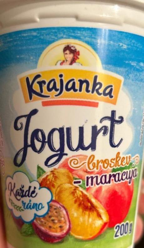 Fotografie - Jogurt broskev maracuja Krajanka