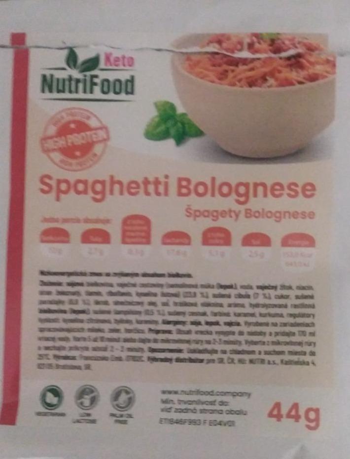 Fotografie - NutriFood Špagety Bolognese