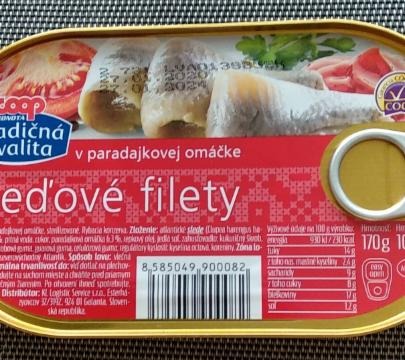 Fotografie - Sleďové filety v rajčatové omáčce Coop