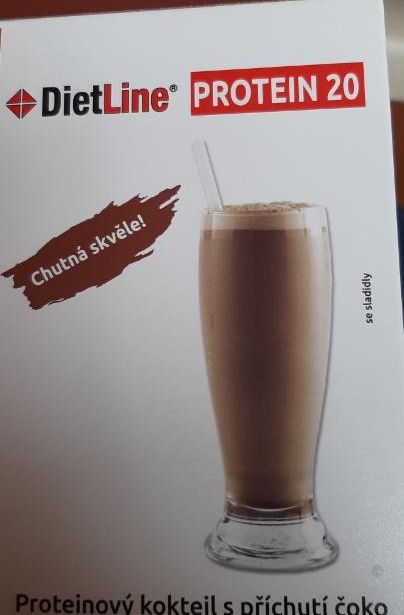 Fotografie - DietLine Protein 20 čoko