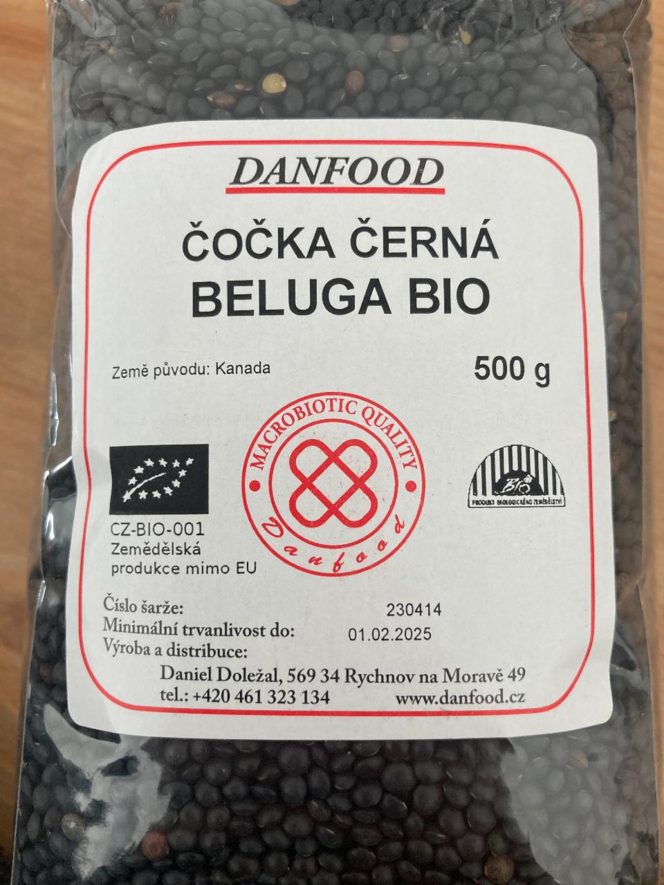 Fotografie - Čočka černá beluga Bio DanFood