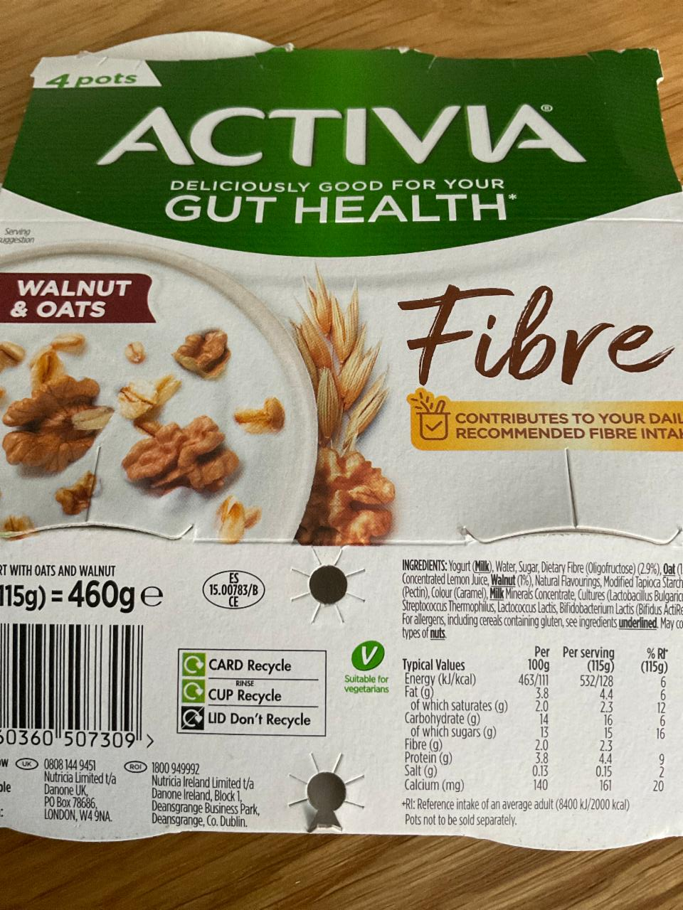 Fotografie - Fibre walnut & oats Activia