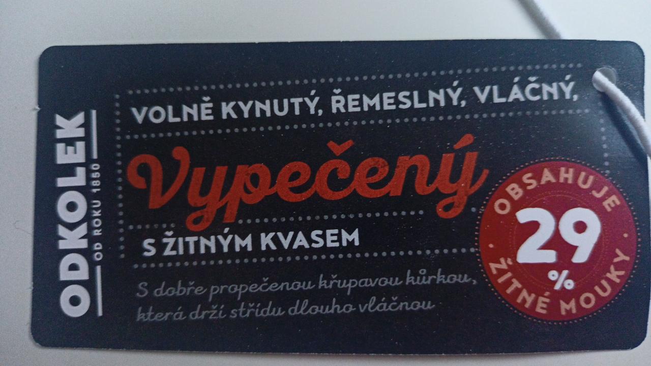 Fotografie - Vypečený s žitným kvasem 29% Odkolek