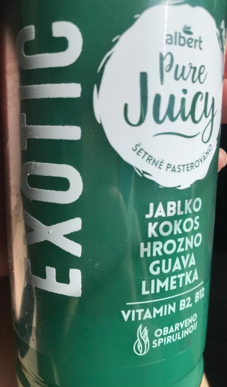 Fotografie - Exotic jablko kokos hrozno guava limetka pure juicy Albert