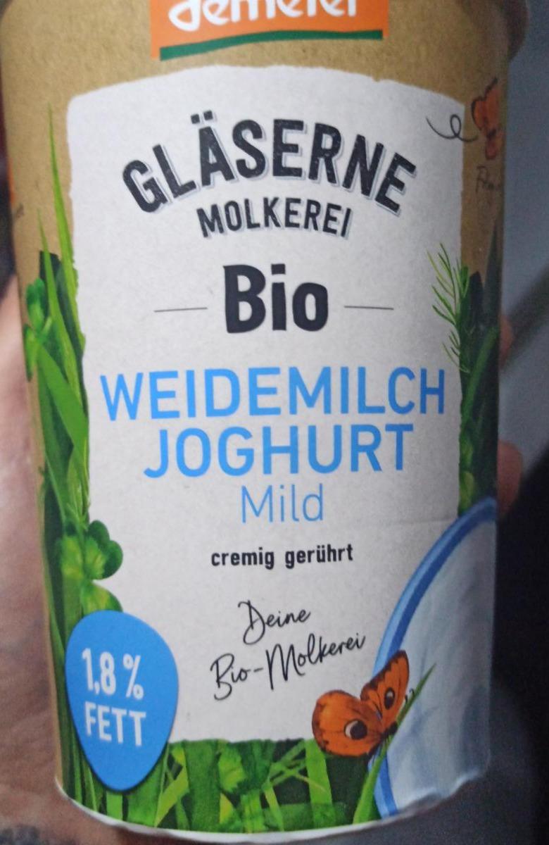 Fotografie - Bio Weidemilch Joghurt Mild Gläserne Molkerei Demeter