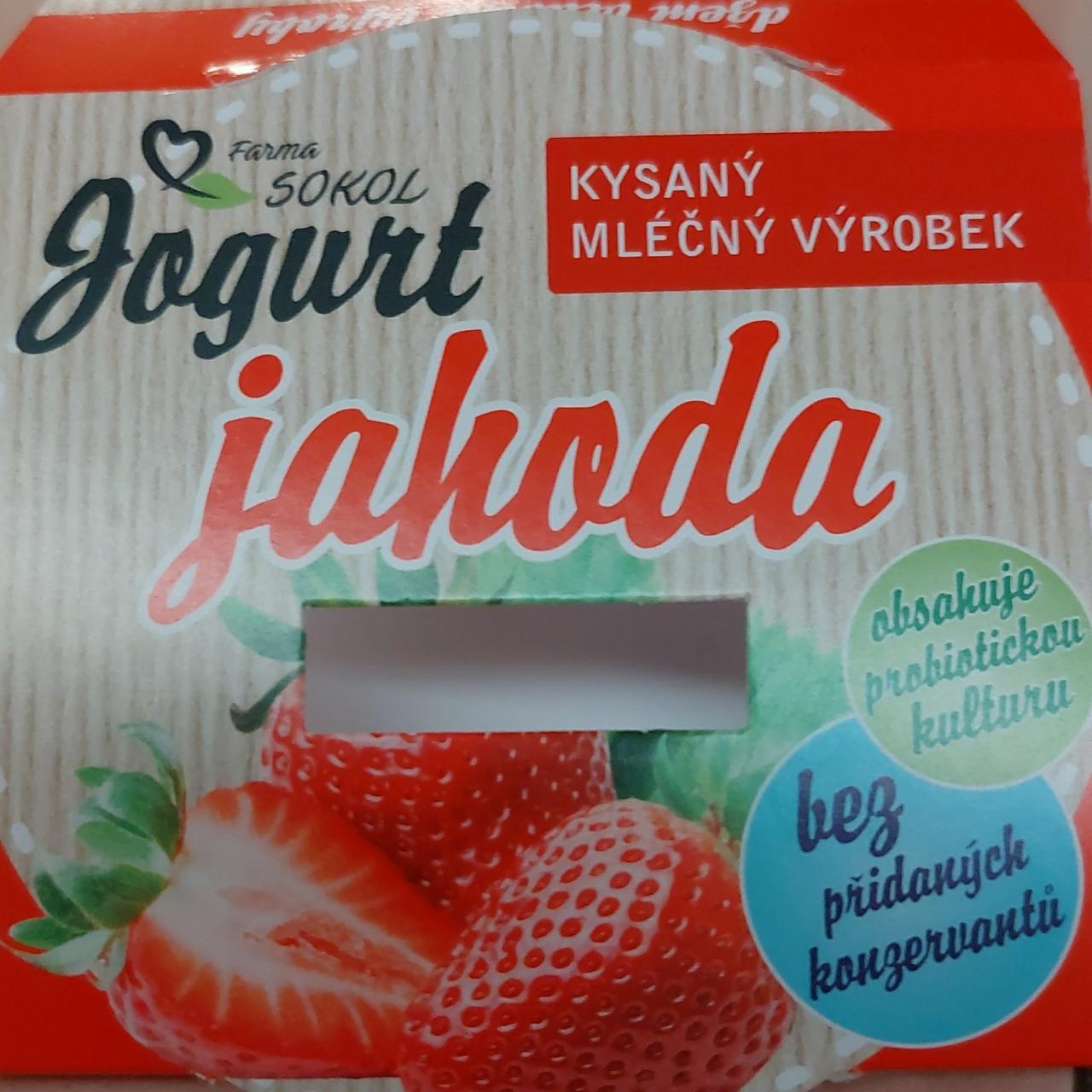 Fotografie - Jogurt Jahoda Farma Sokol