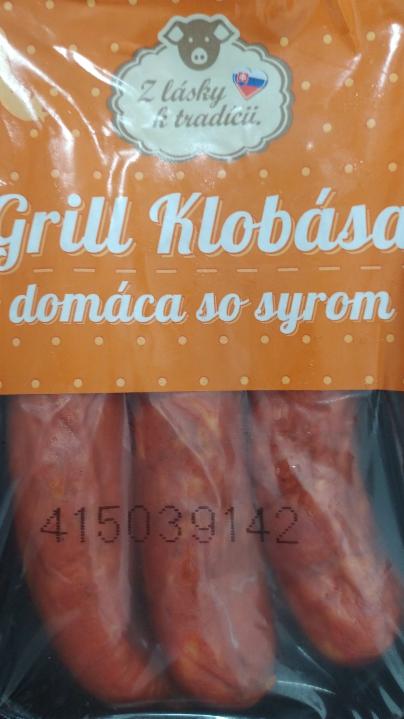 Fotografie - GRILL domaca klobasa so syrom